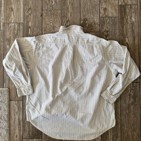 Ralph Lauren Vintage Plaid Flannel Shirt XL Cotton Button Down‎ Chest Pocket - Picture 7 of 7